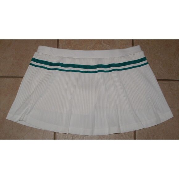 ADIDAS ADIPURE White & Teal Sz XL Elastic Waist Stretchy Athletic Tennis Skort - Picture 4 of 4